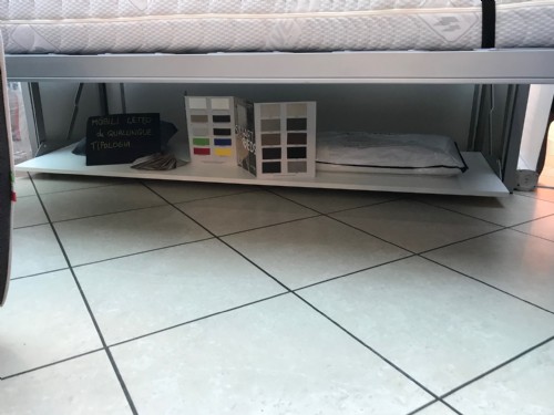 mobile letto matrimoniale orizzontale con scrivania basculante 4