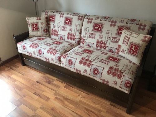 divano letto rustico stella alpina