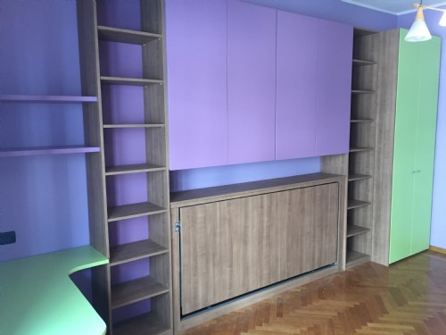 mobile letto singolo trasversale
