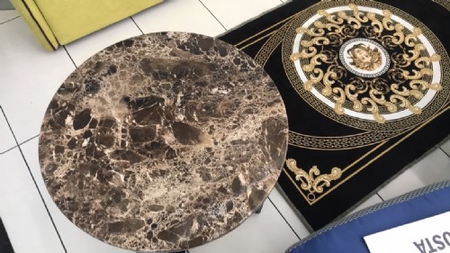 tavolino rotondo vero marmo nero emperador 2