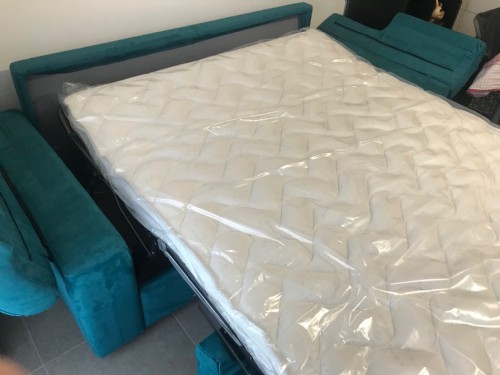 divano letto sistema pronto letto con copribraccioli e poggiatesta mobile 2